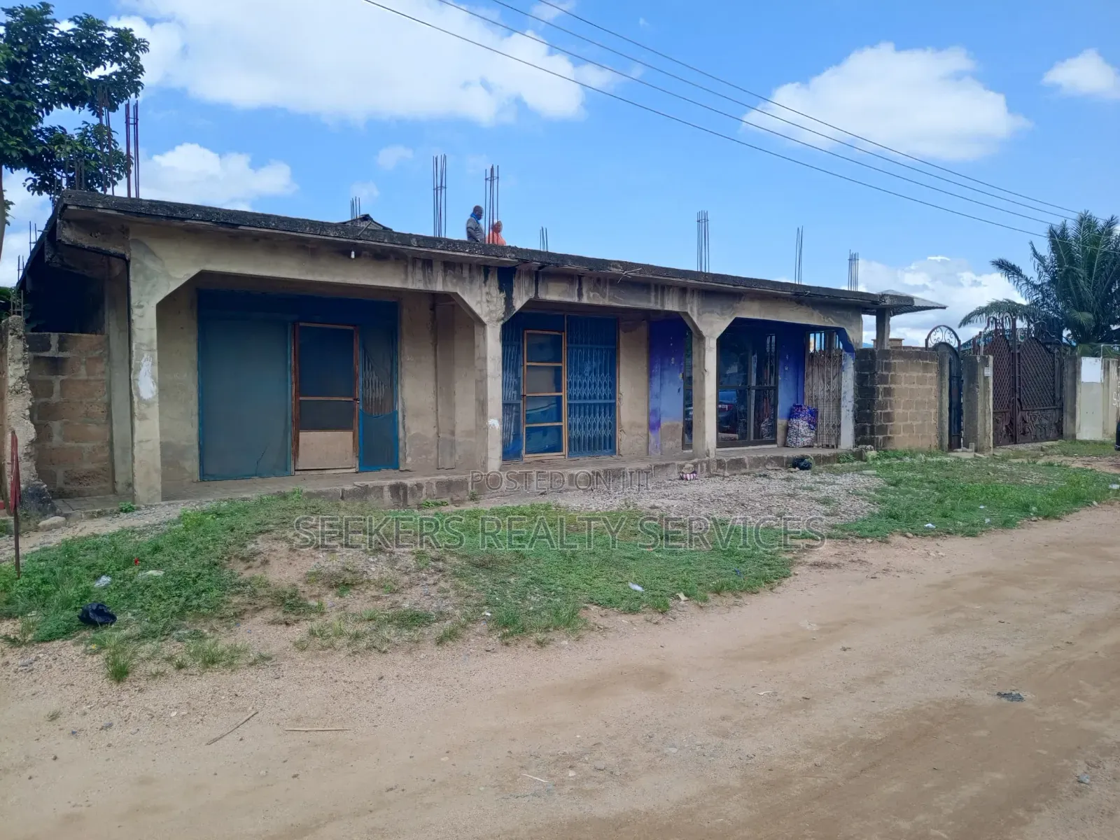 Church Plus 3 Shops on 1 Plot at Abease , Amasaman, Accra