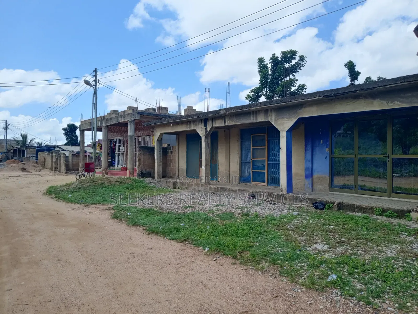 Church Plus 3 Shops on 1 Plot at Abease , Amasaman, Accra