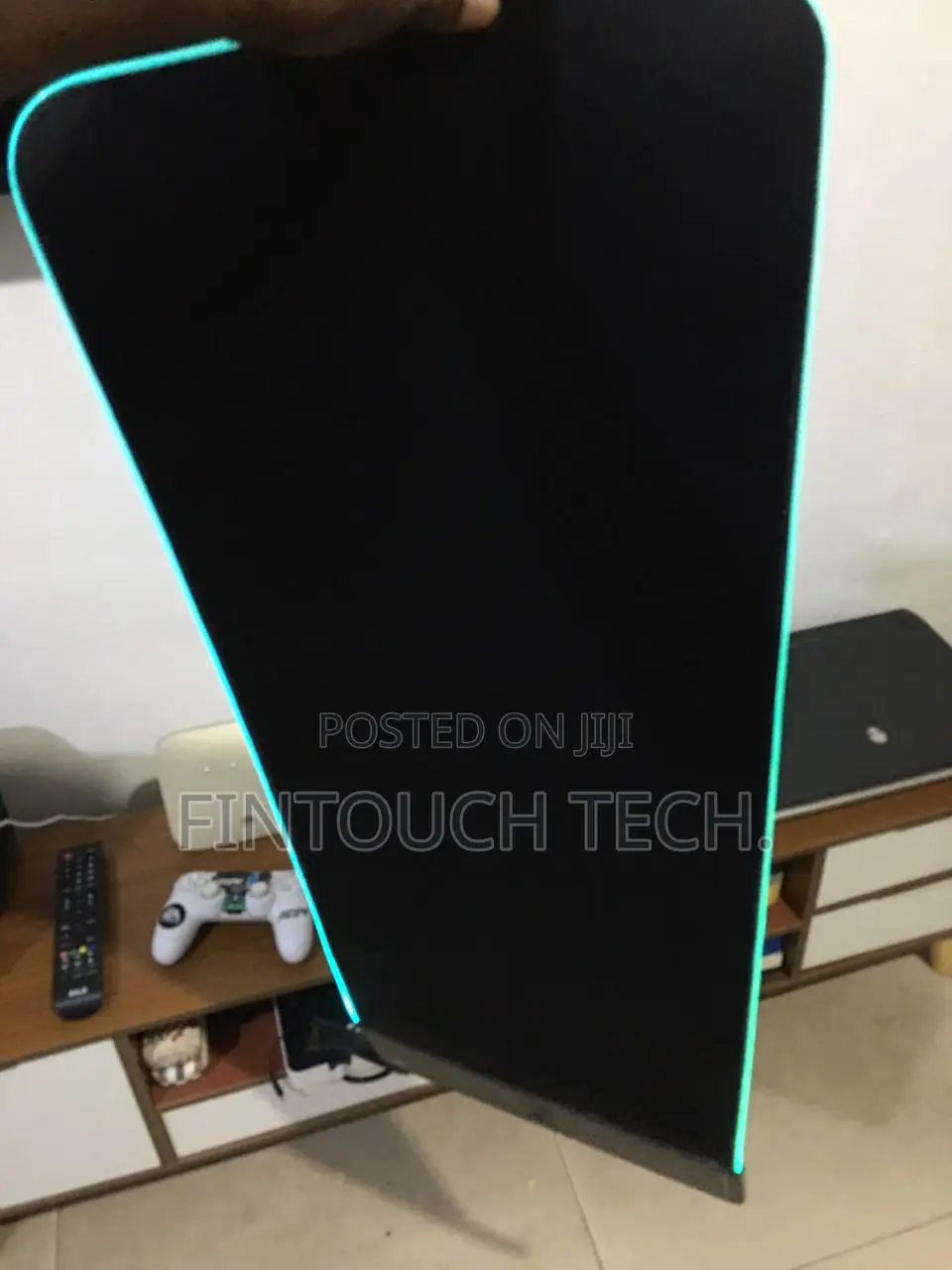 Large Mouse Pad With Wireless Charging Panel and RGB Lighting