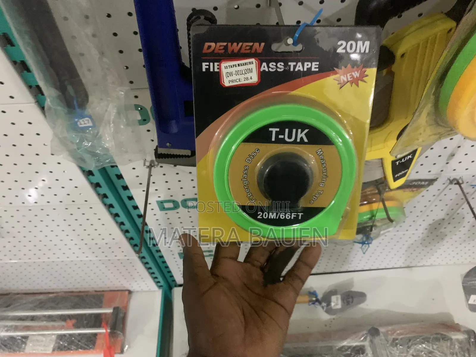 Tape Measure Fiberglass 20m #Dw001l
