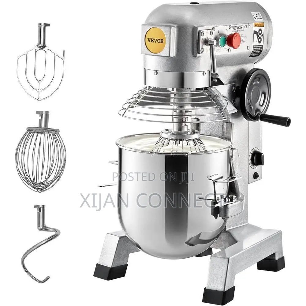 20l Commercial Dough / Planetary Food Mixer With Stainless Steel Bowl