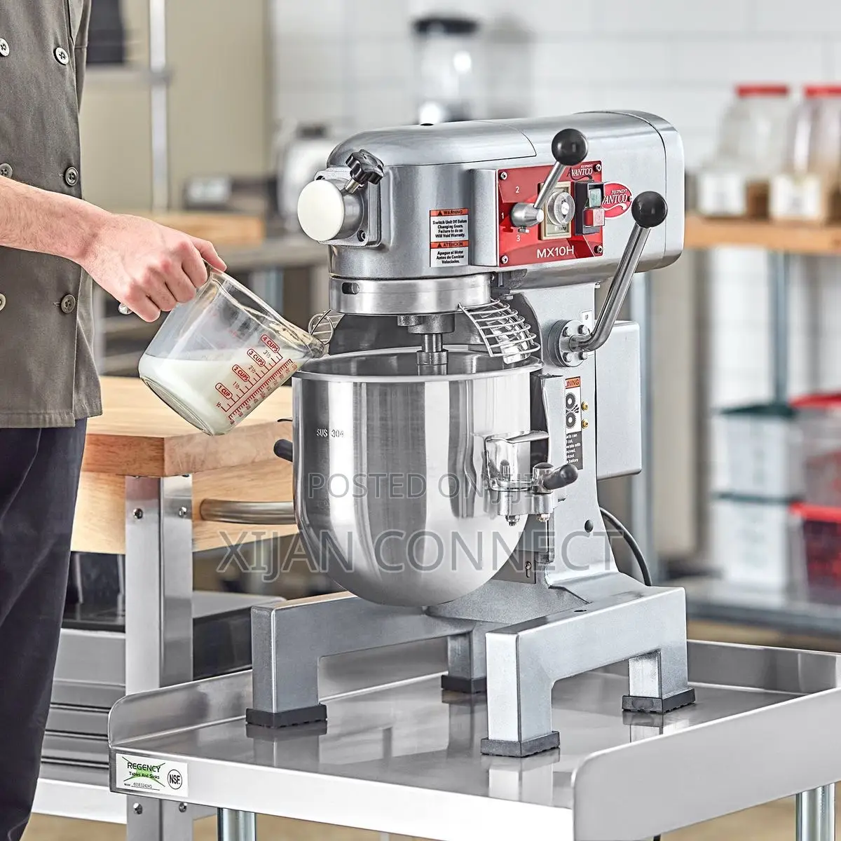 20l Commercial Dough / Planetary Food Mixer With Stainless Steel Bowl