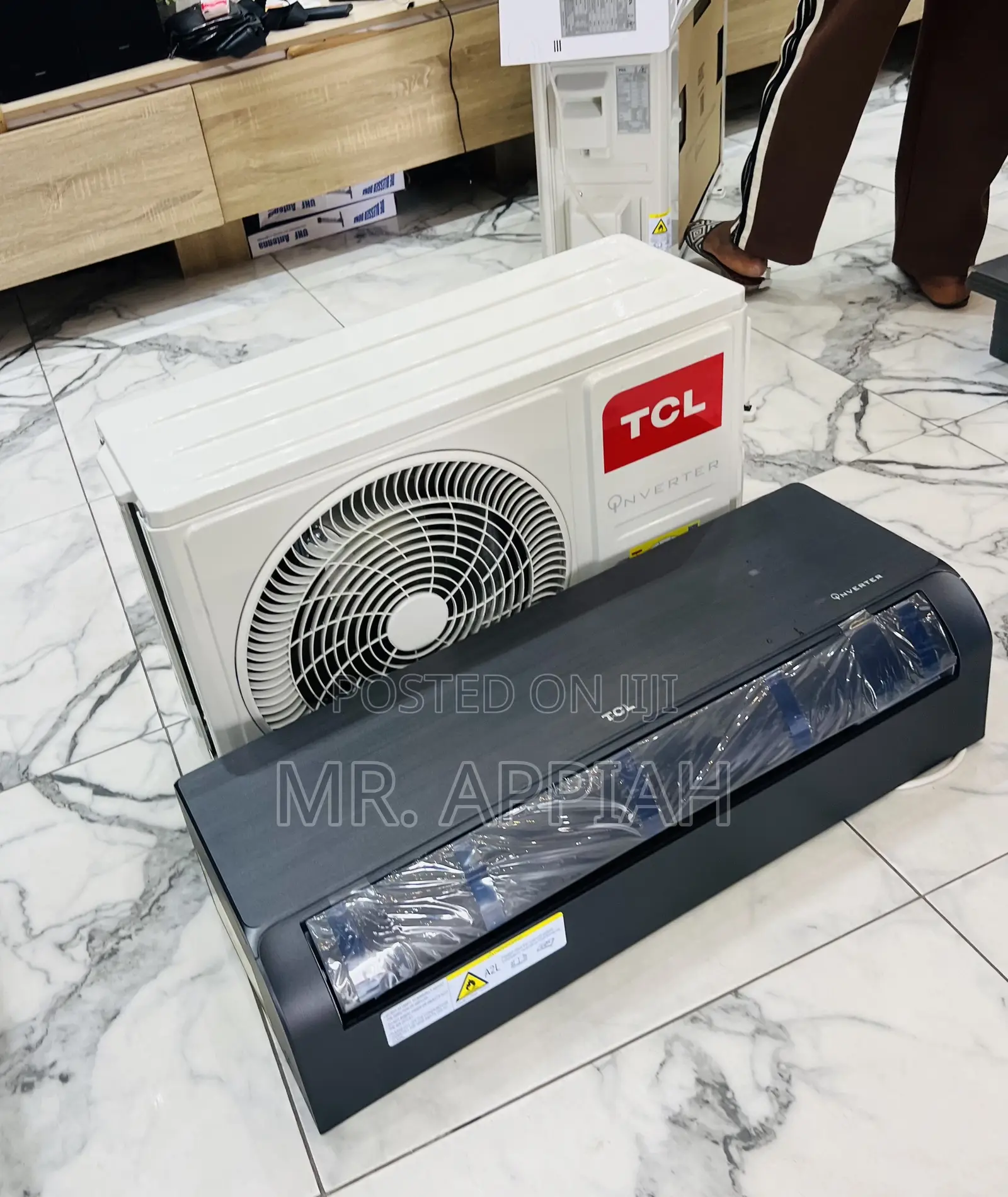 Eco-Friendly TCL 1.5hp R410 Split Inverter Air Conditioner(Black)