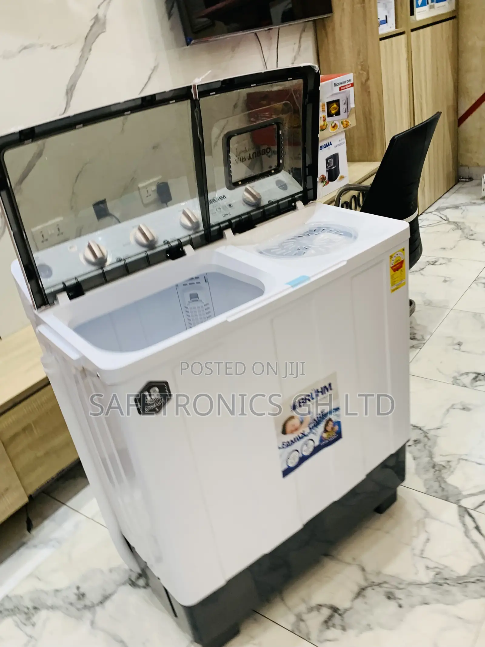 Super Fast Bruhm 12kg Washing Machine BWT-120h-Twin Tub