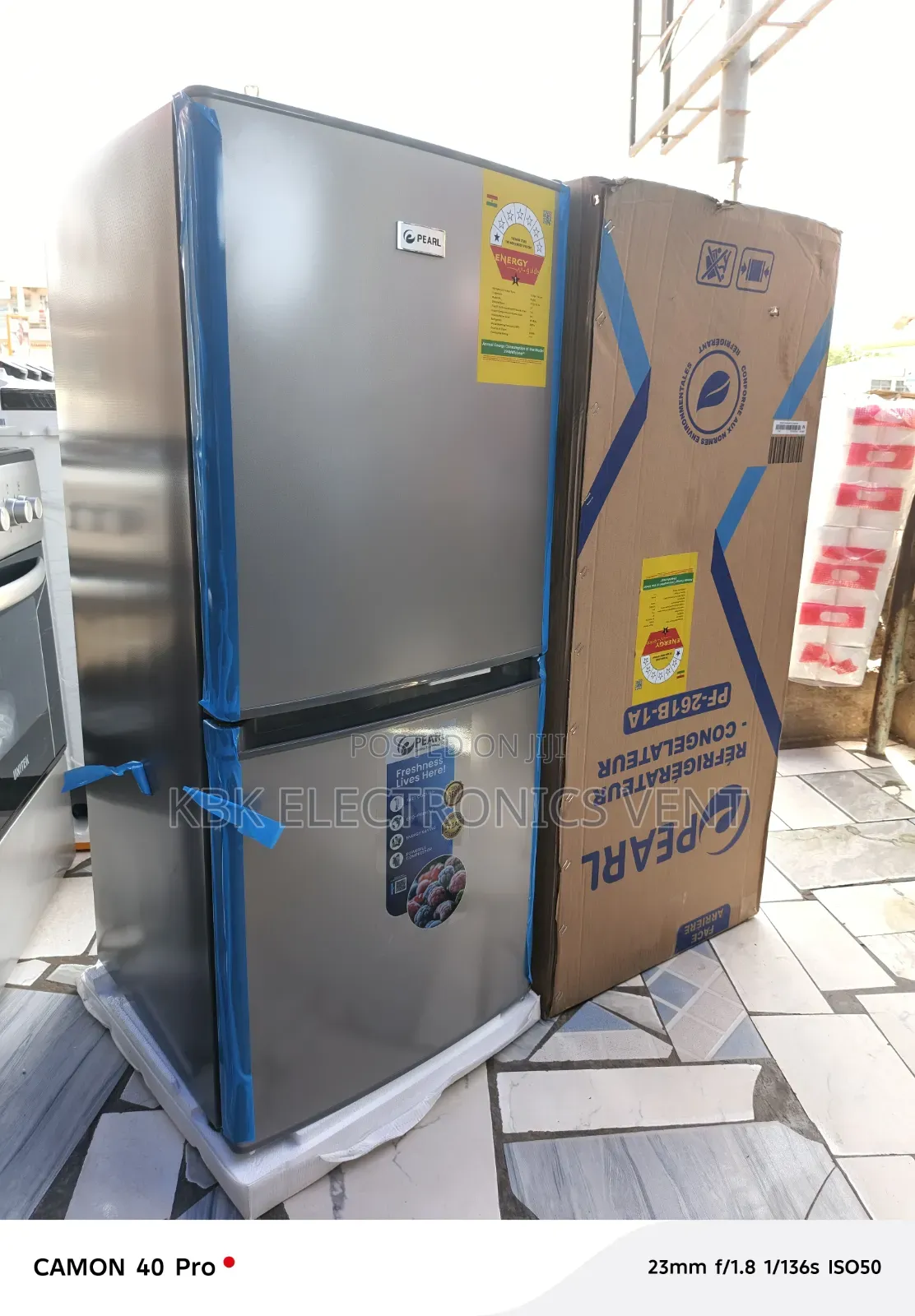 Pearl 108liter Double Door Fridge Bottom Freezer