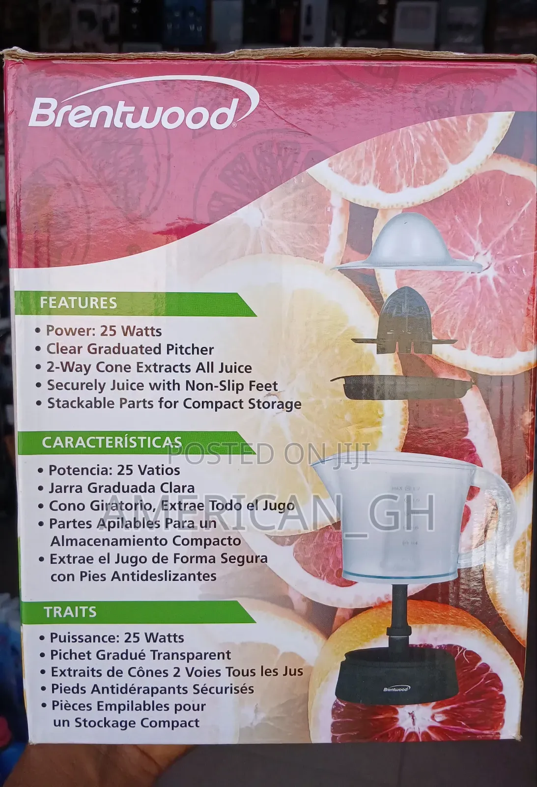 Brentwood Citrus Juicer, 1.2l