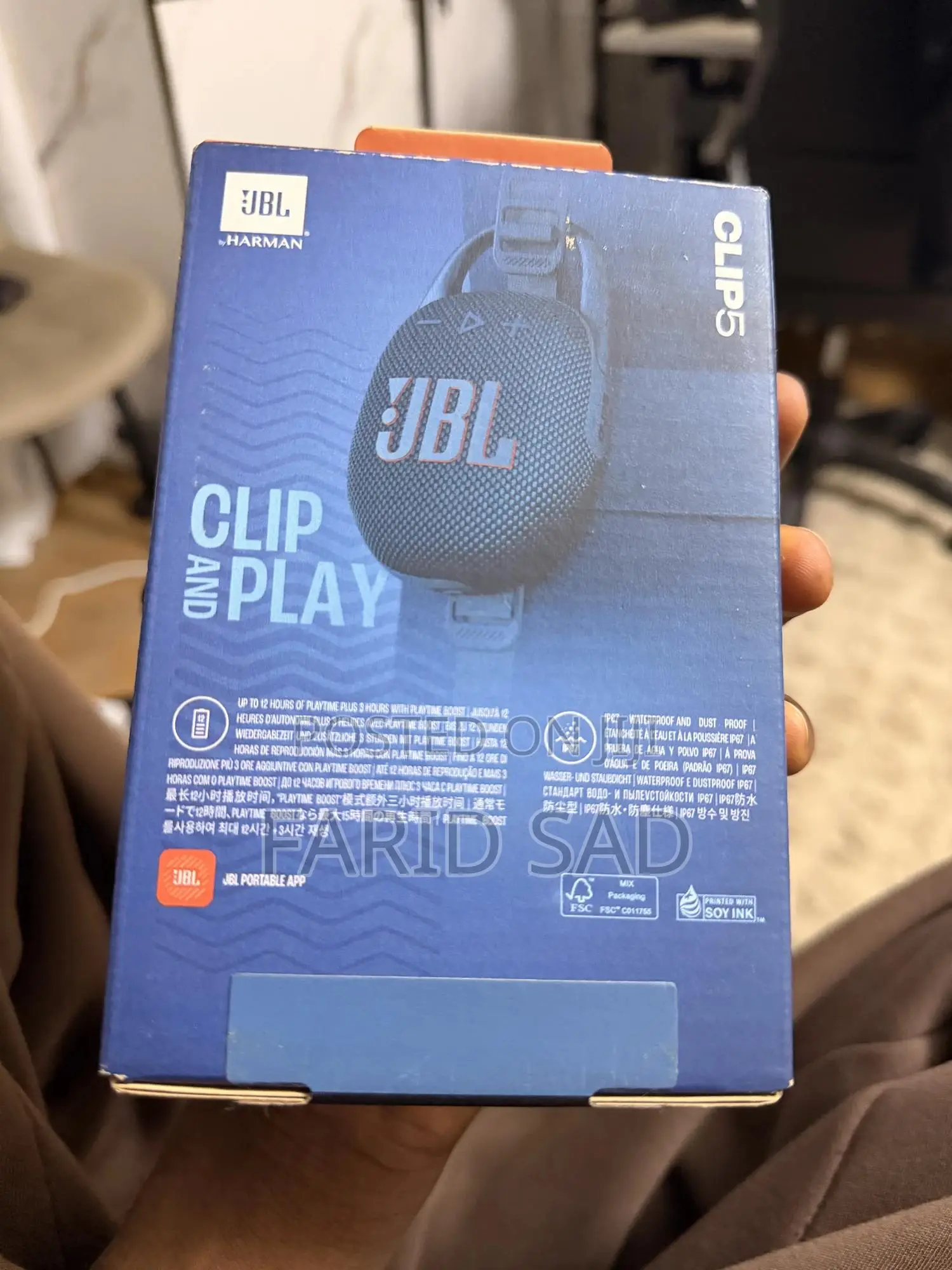 JBL Clip 5 Portable Bluetooth Speaker