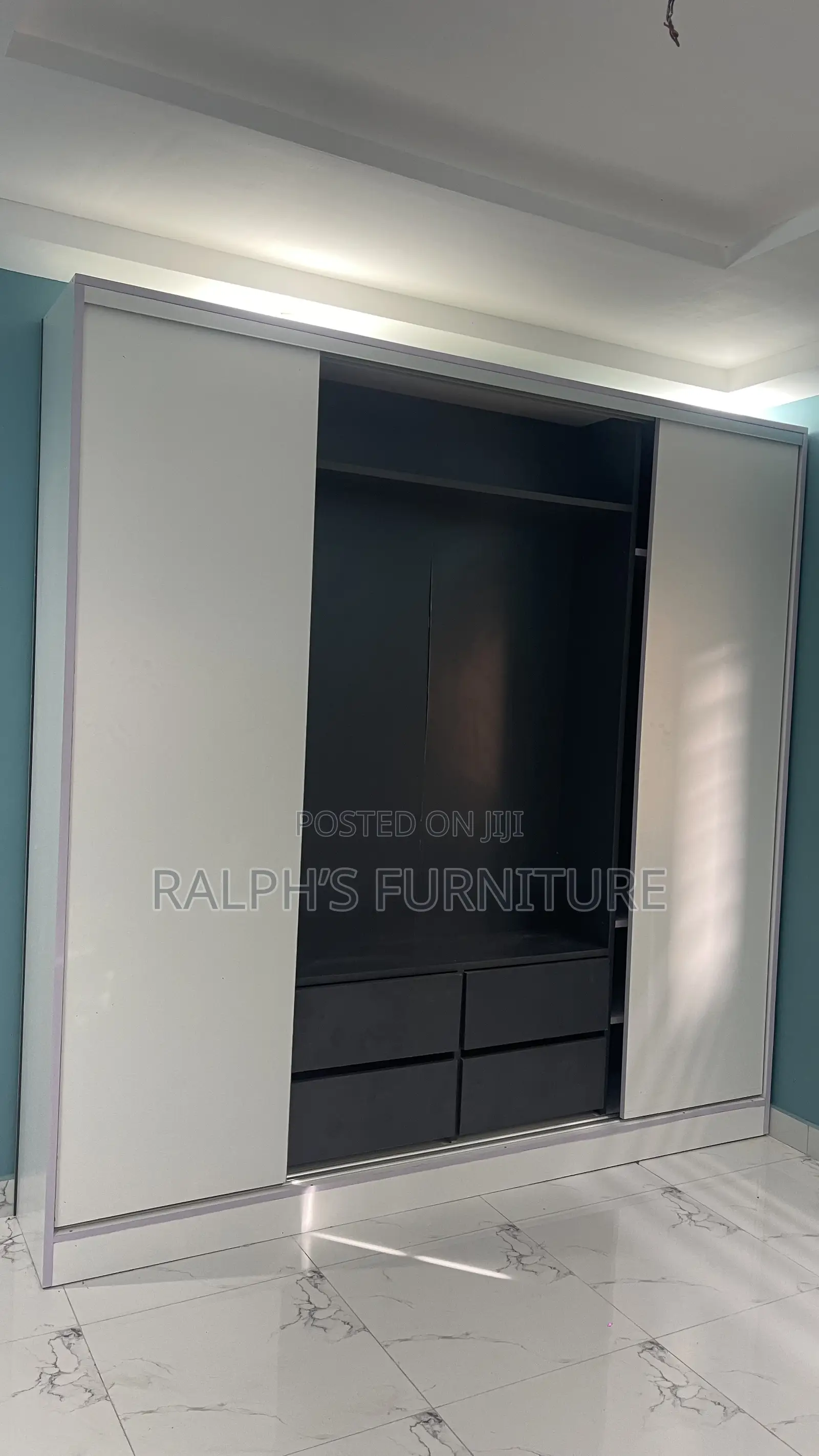 Wardrobe - Premium Material, Sliding/Push Open