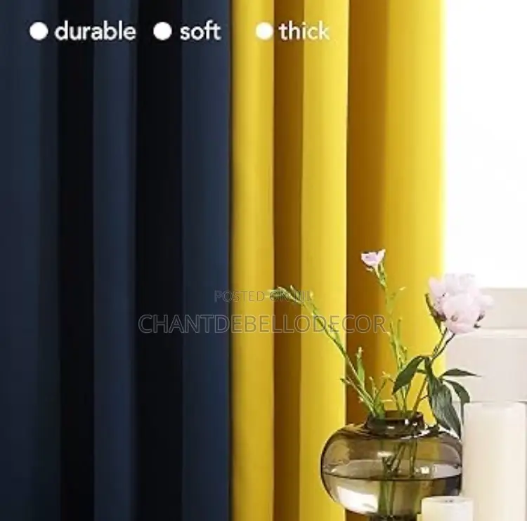 Separate Colors Blend Blackout Curtains 300ghc A Pair For Each Color