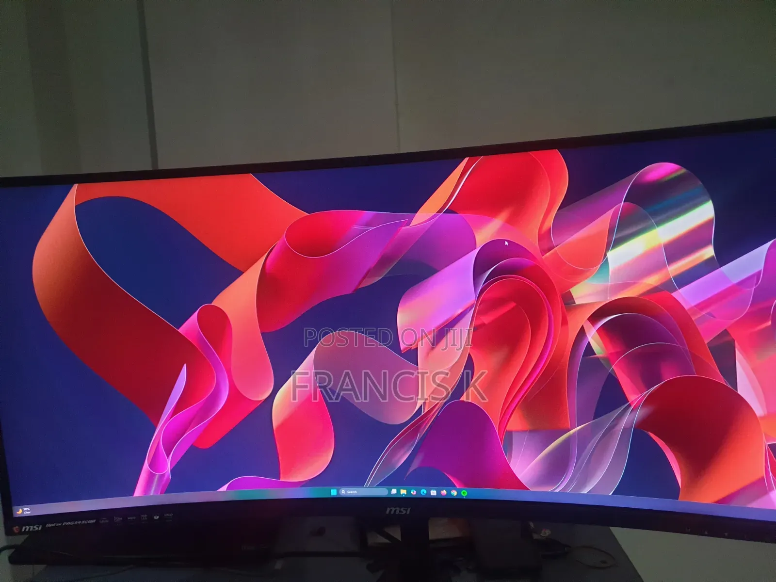 Msi Optix Curved 144hz "34" Ultra Wide Gaming Monitor