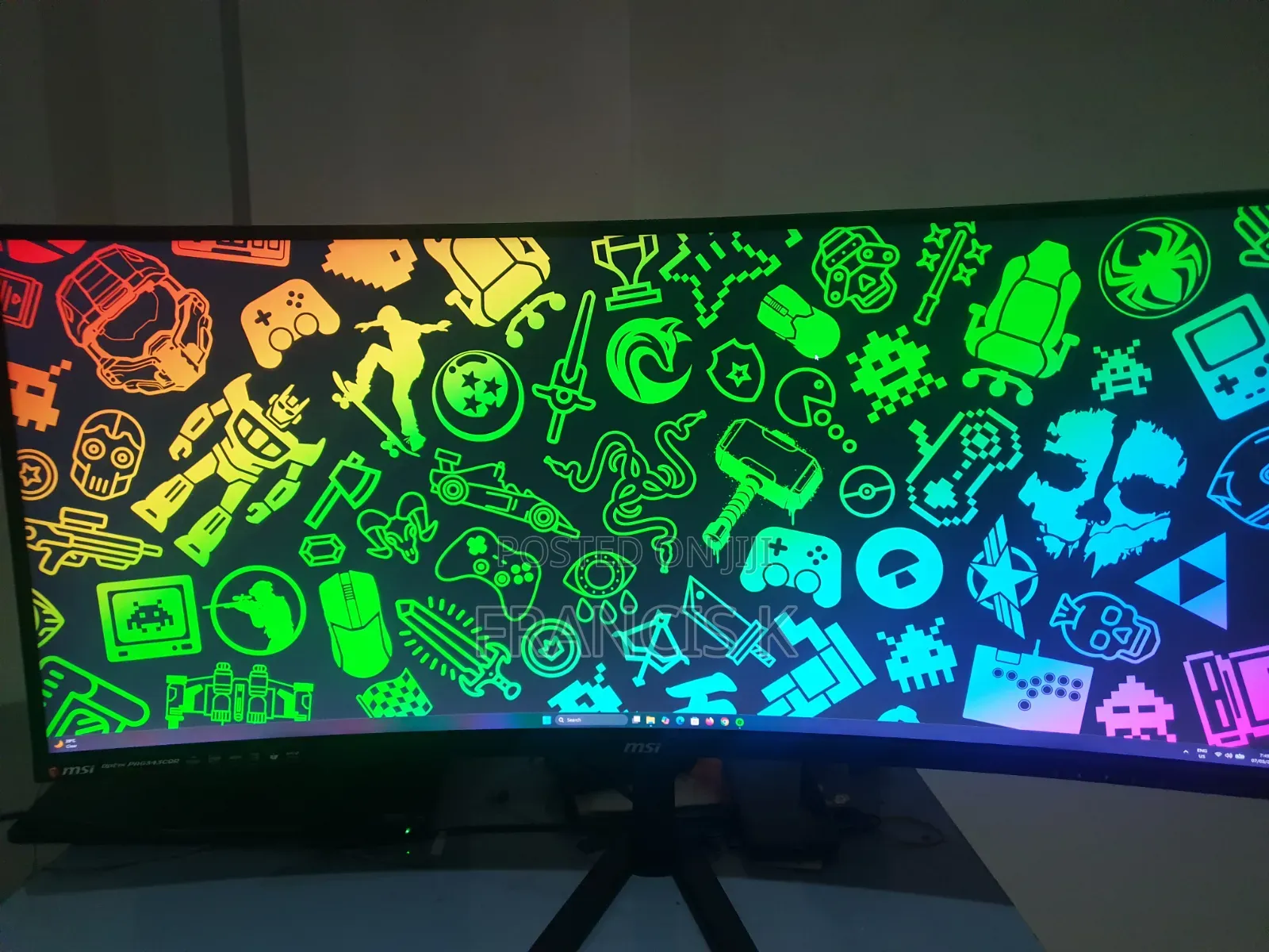 Msi Optix Curved 144hz "34" Ultra Wide Gaming Monitor