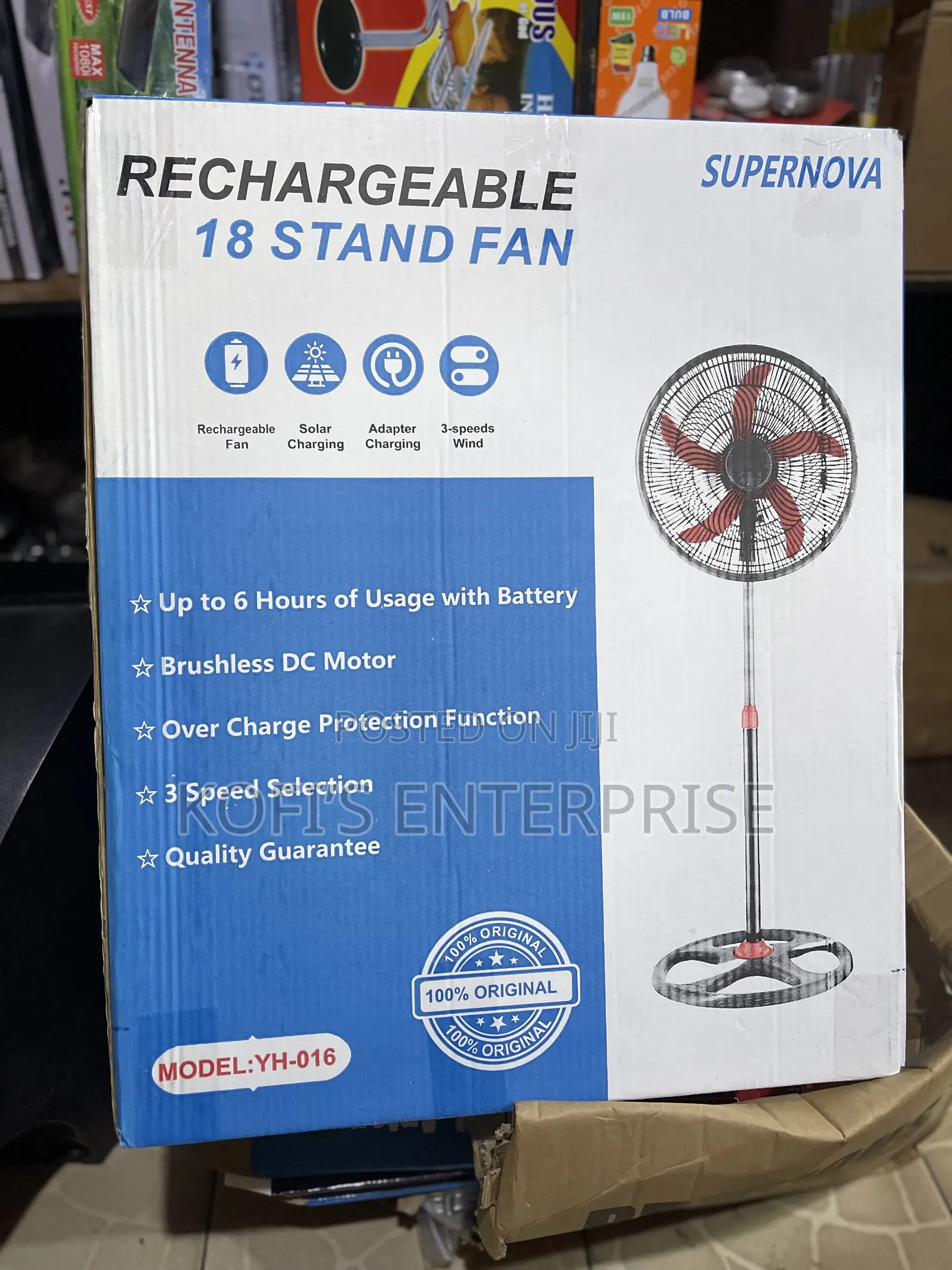 Rechargeable Standing Fan