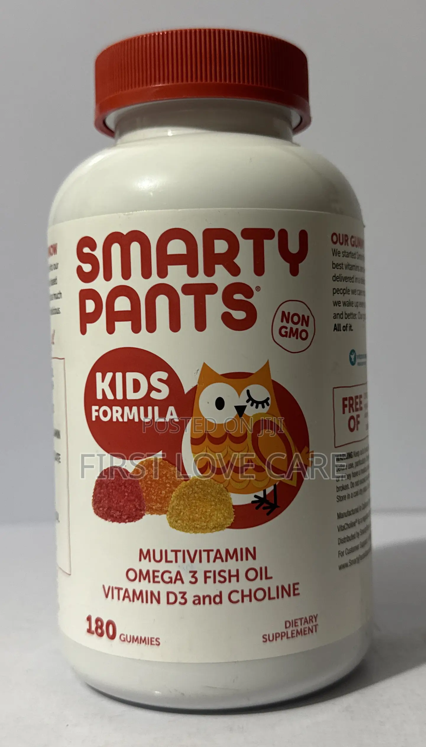 Smarty Pants Kids Formula Multivitamin Omega 3 Fish Oil Vit D3 Choline