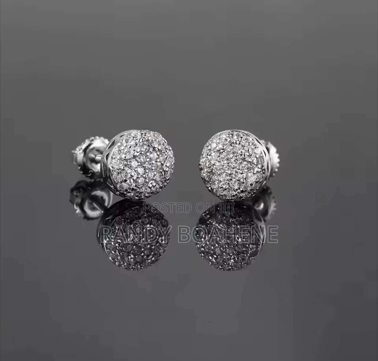 Men Zircon Stud Earring