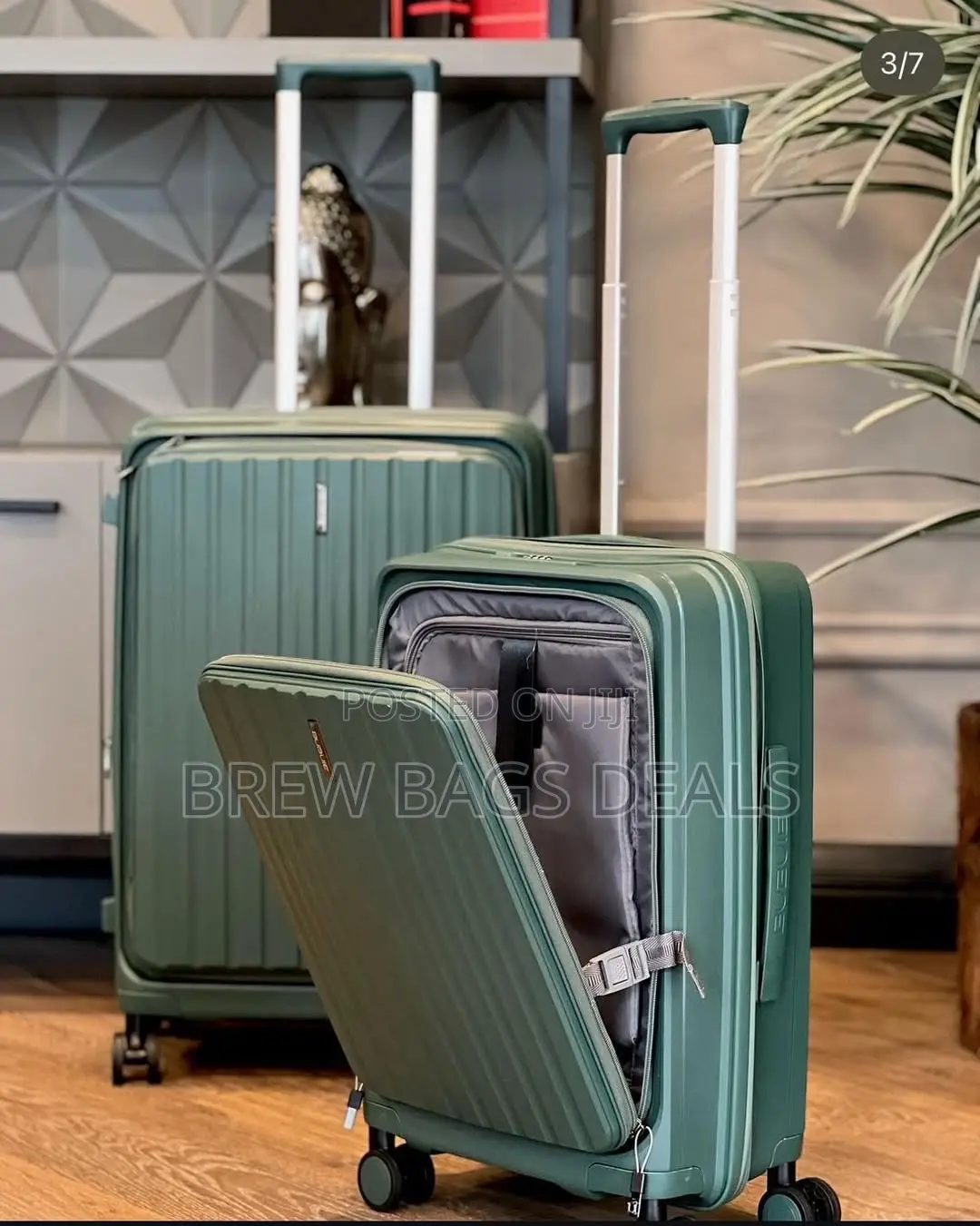 Top Quality Bubule 3set Front Zipper Unbreakable Traveling Bag.