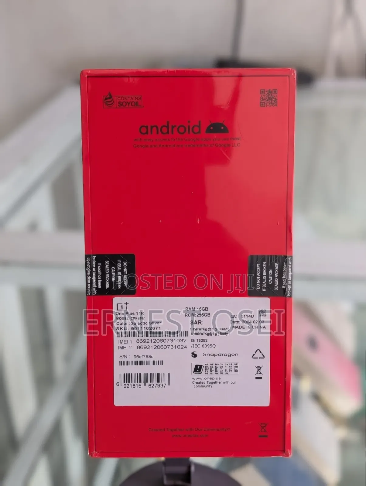 New OnePlus 11R 256 GB Silver