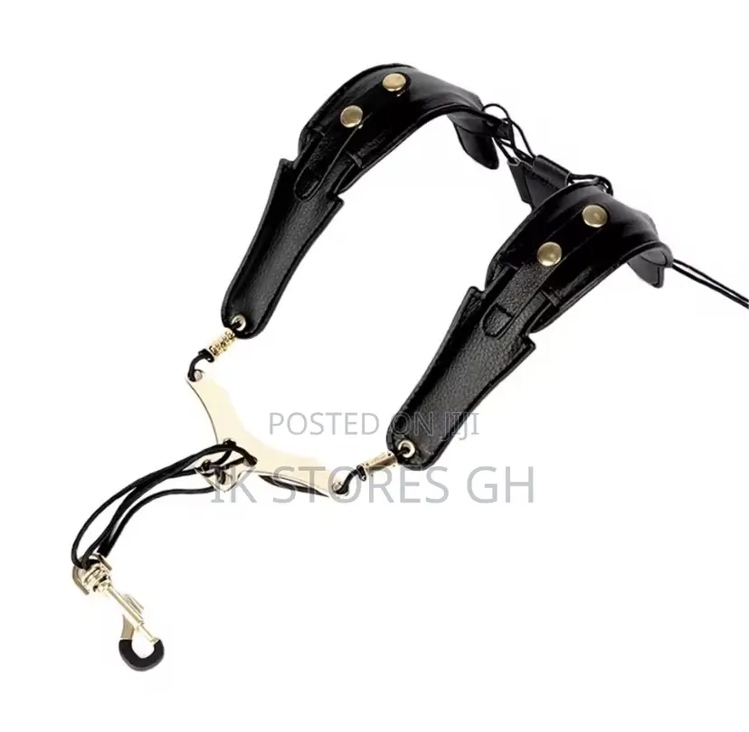 Saxophone Shoulder Strap Double Shoulder Leather Strap Comfortable
