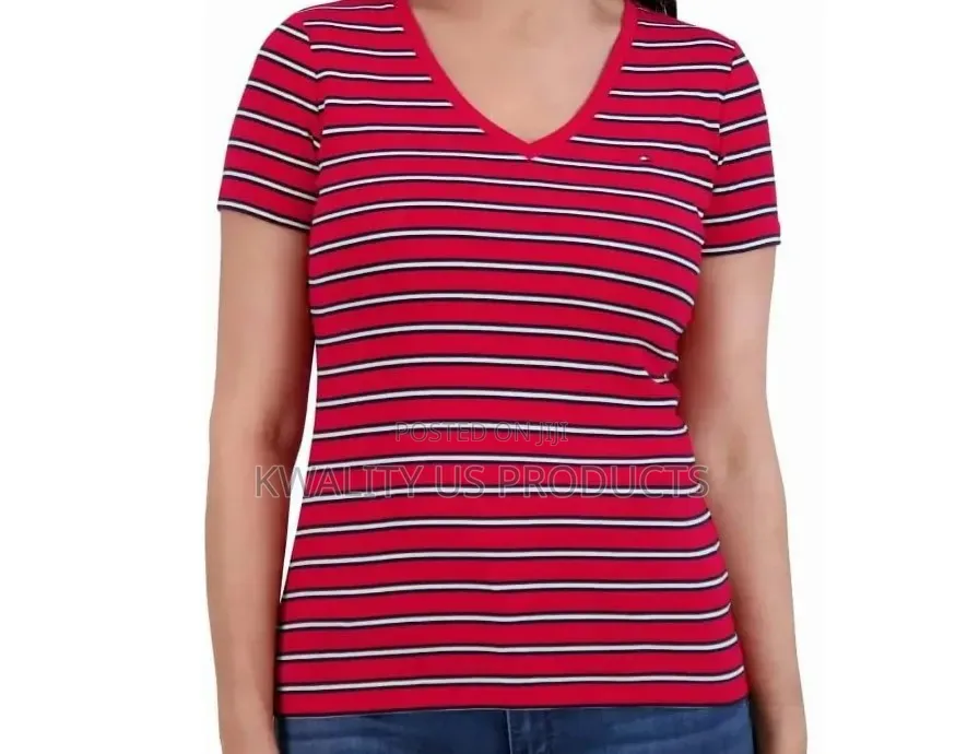 Tommy Hilfiger Women's v-Neck T-Shirt - Small and Medium Sizes