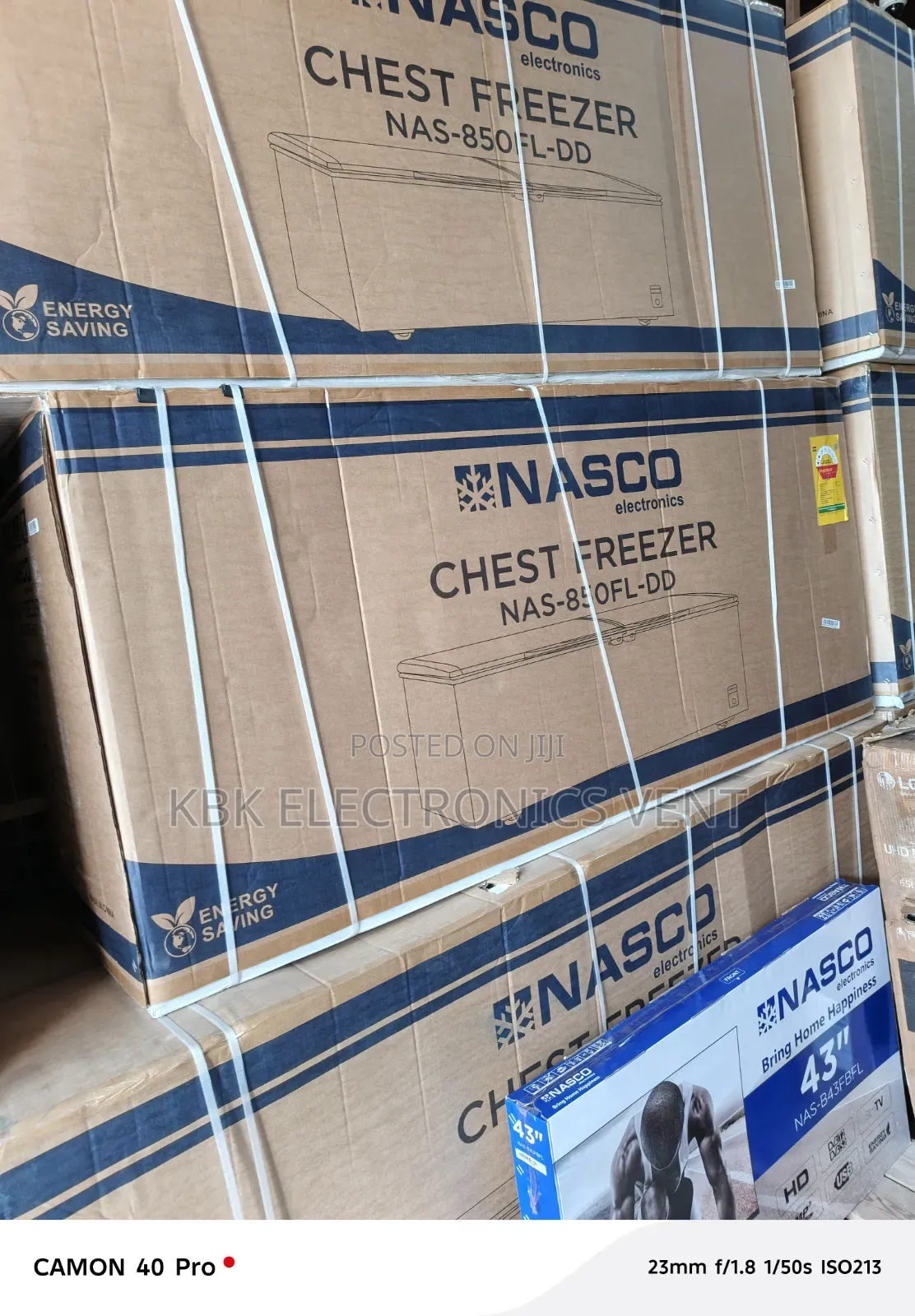 Nasco 600liter Double Door Chest Freezer