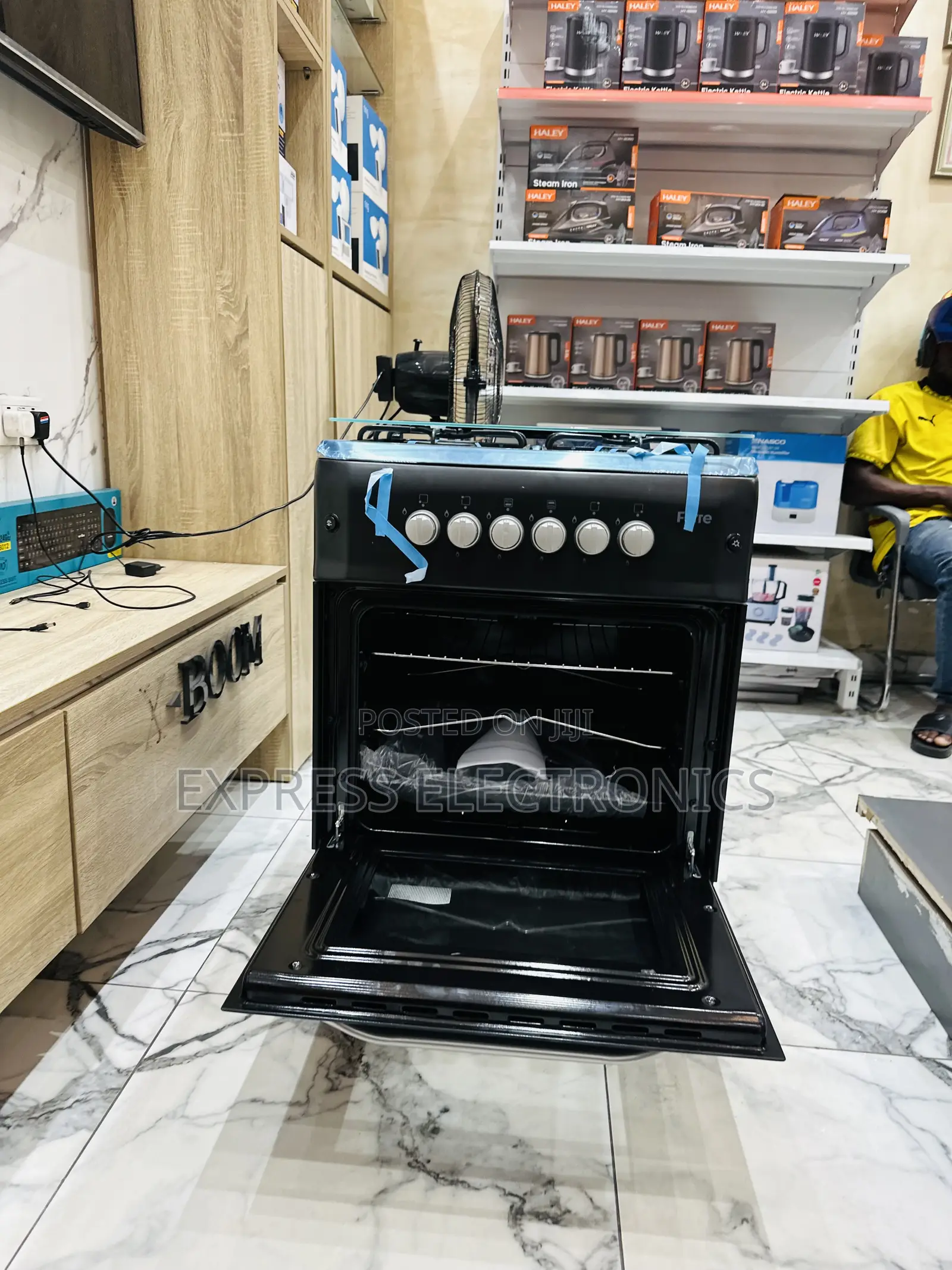 Long Lasting Effects Gas Cooker Smart Black 4burner 60/60
