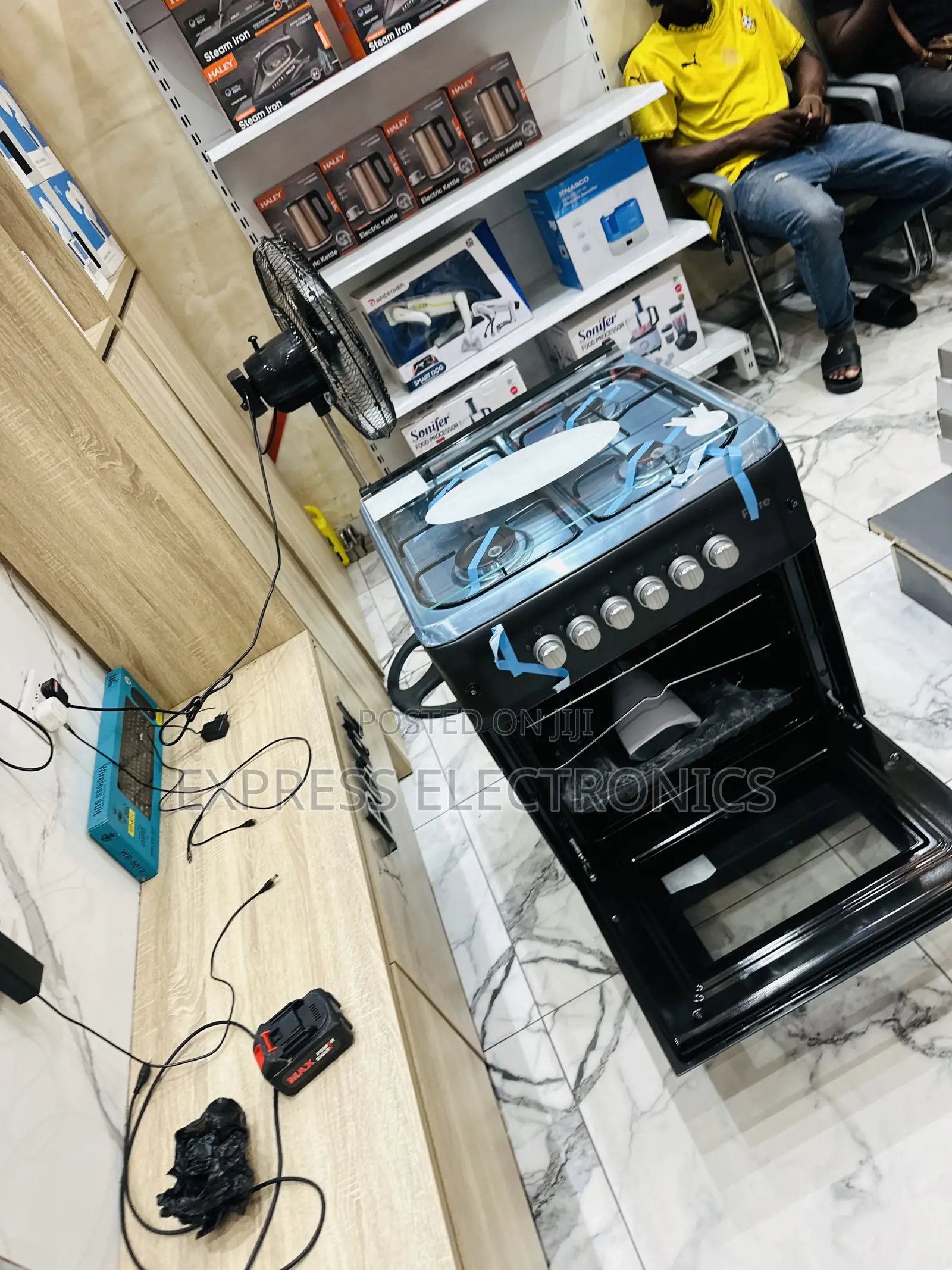 Durable Materials Black Smart Gas Cooker Oven 4b 60/60