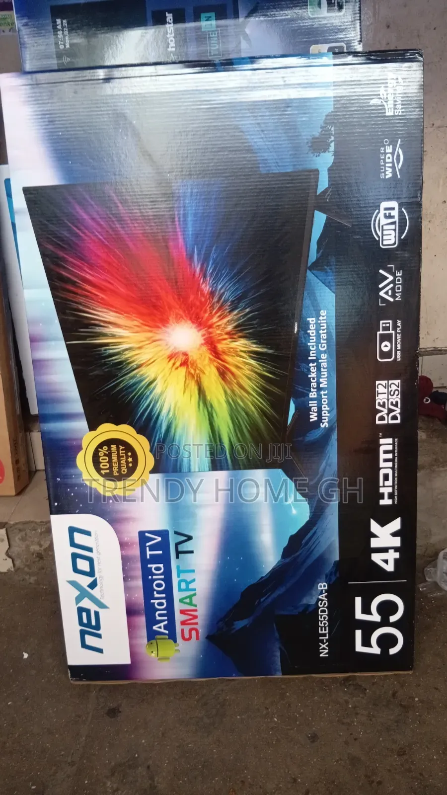 Nexxon 55 Inches Smart Android Uhd Tv – Wifi, Netflix Youtube