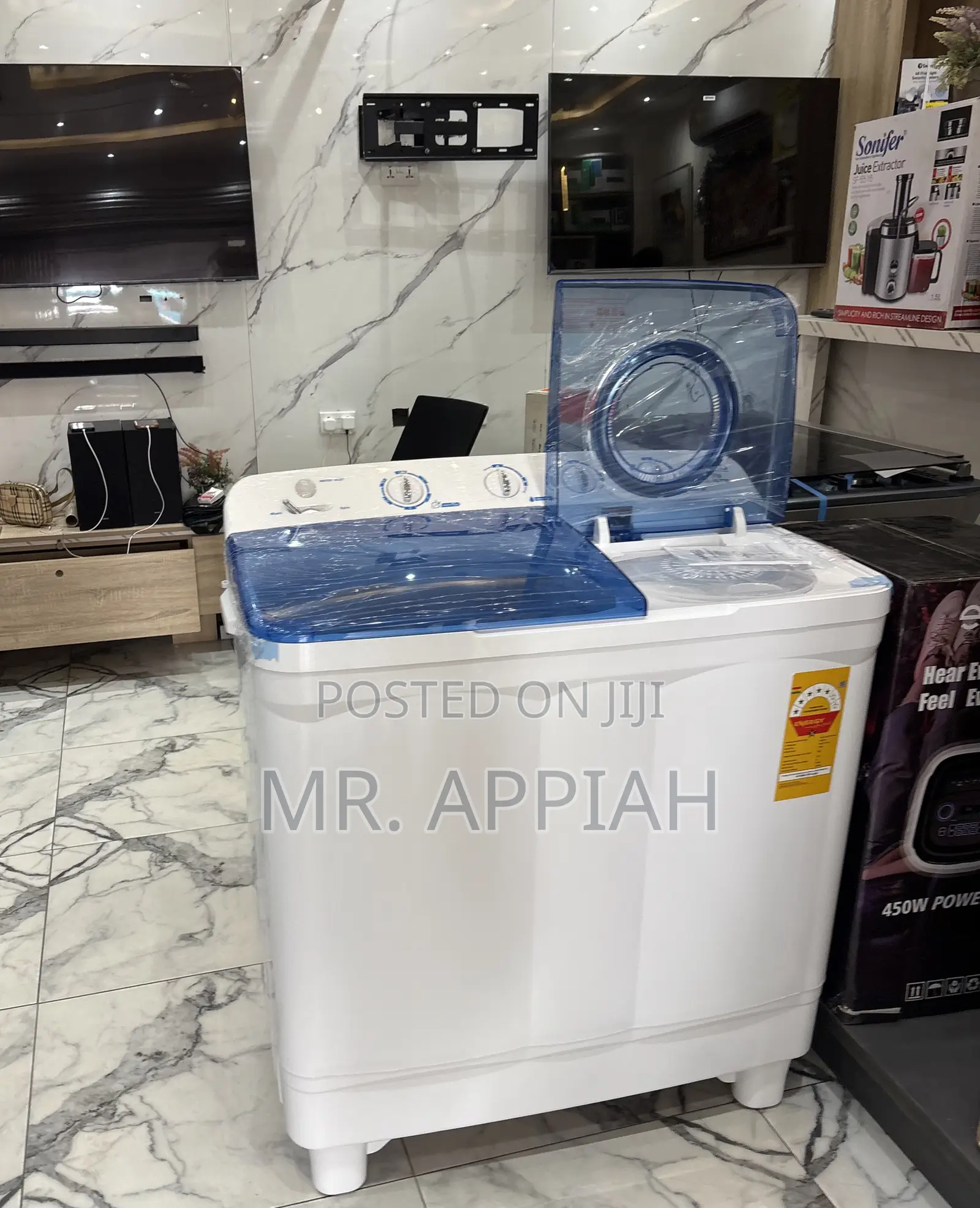 Elegant White Nasco Nas-15-Tw 15kg Spin Dry Electric Washing Machine
