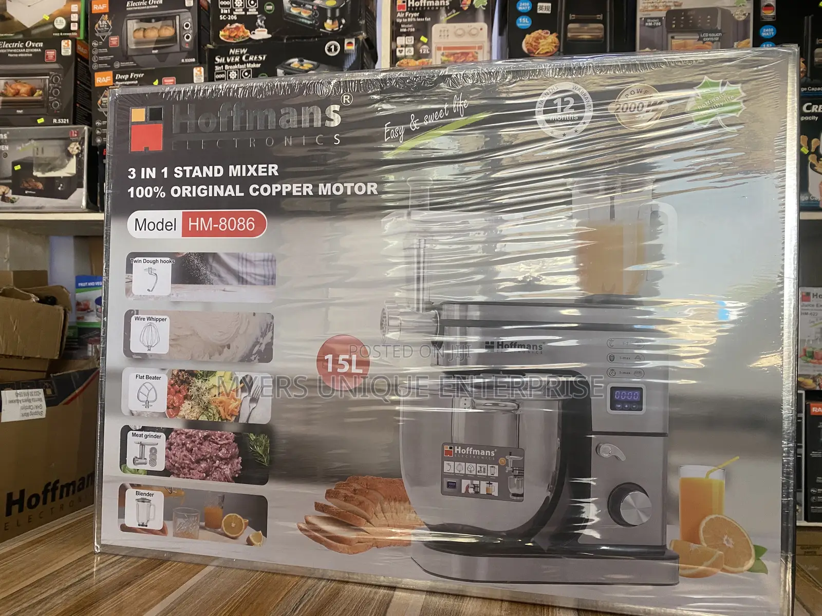 Hm 3 in 1 15l Stand Mixer ( Free Delivery)
