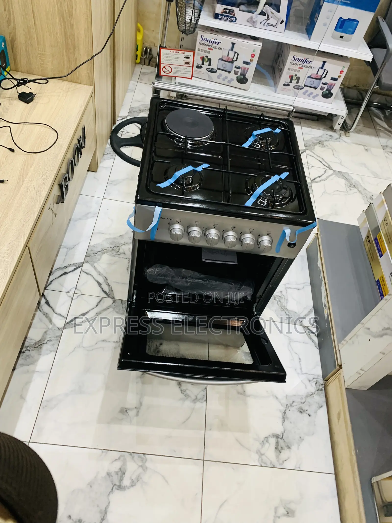 Freestanding Gas Electric Cooker Oven 3-1 Volcano
