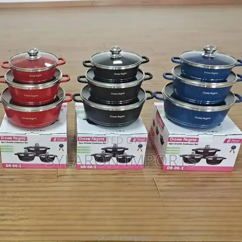 6-Piece Granite Cookware Set