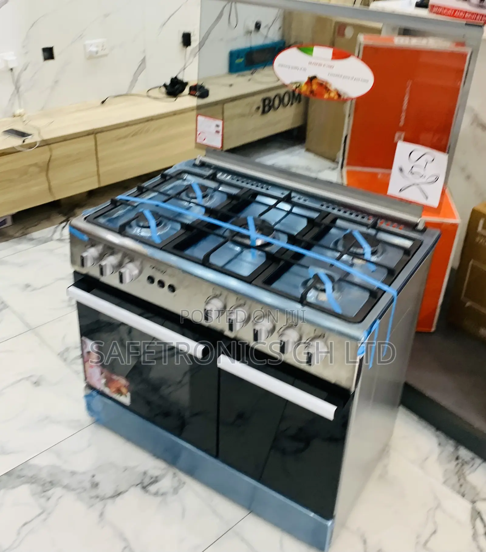 Classic Fast Grey Mediatech 60x90 Gray Gas Cooker