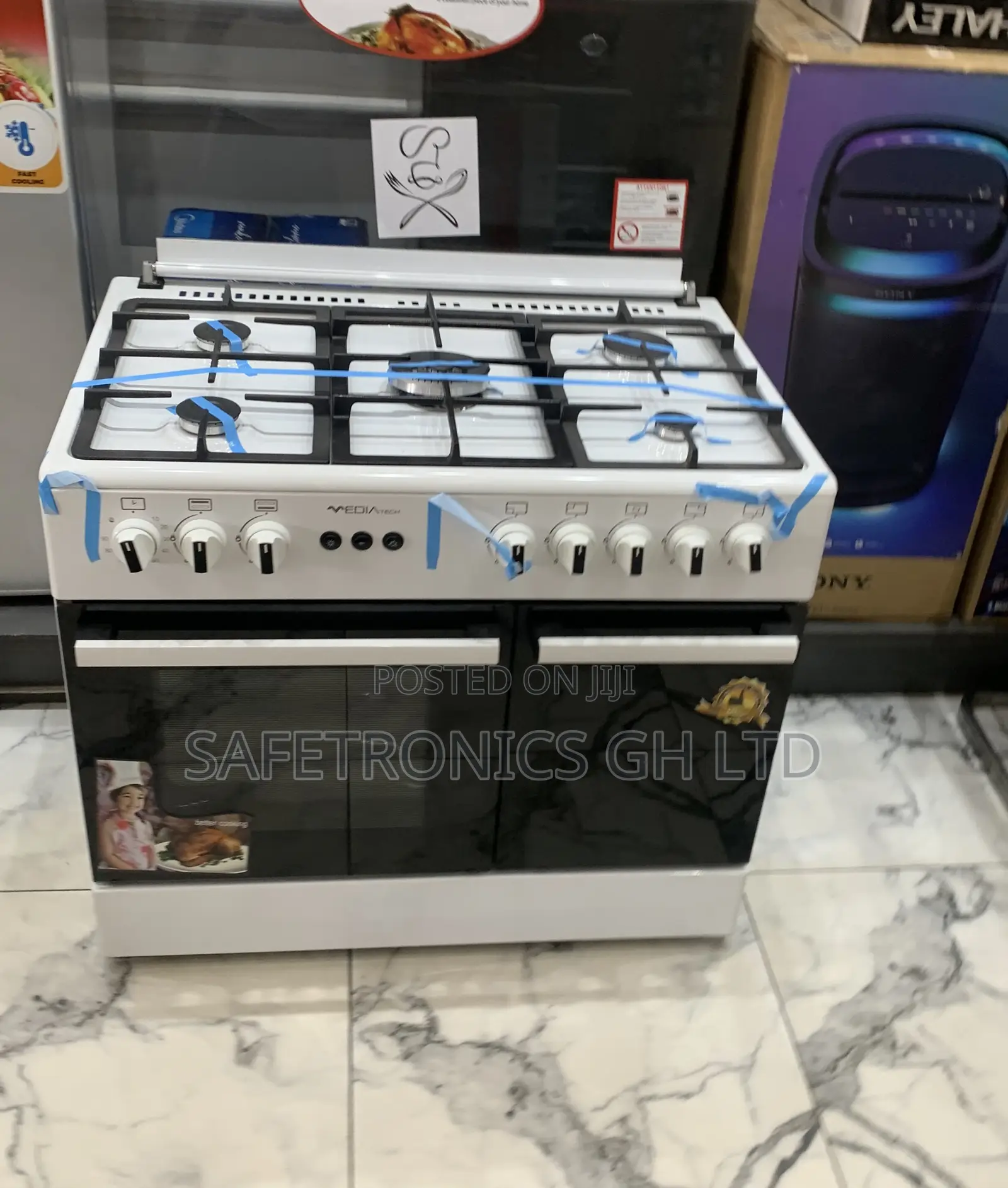Trust Original Mediatech 60x90 White Gas Cooker