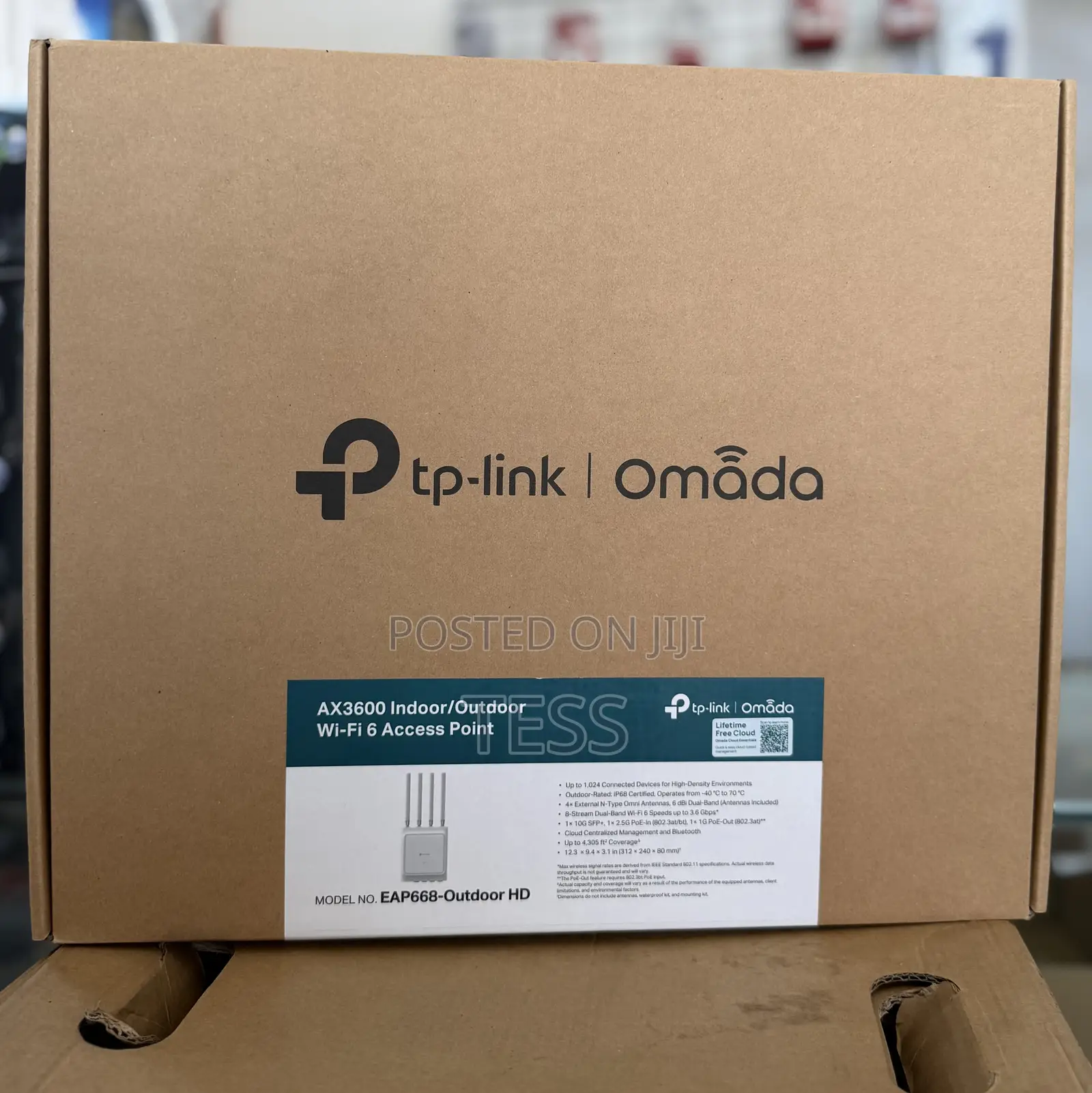 Tp-Link Eap668-Outdoor Hd Ax3600 Wifi6 Outdoor Access Point Omada Mesh
