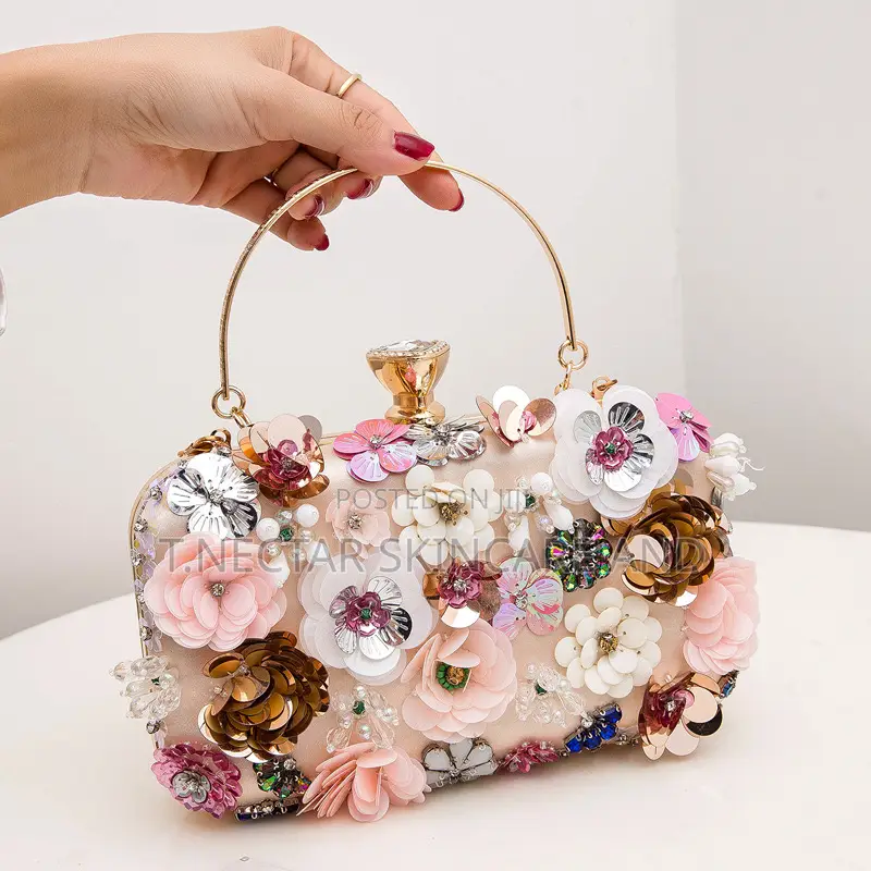 Flower Floral Clutch Bag
