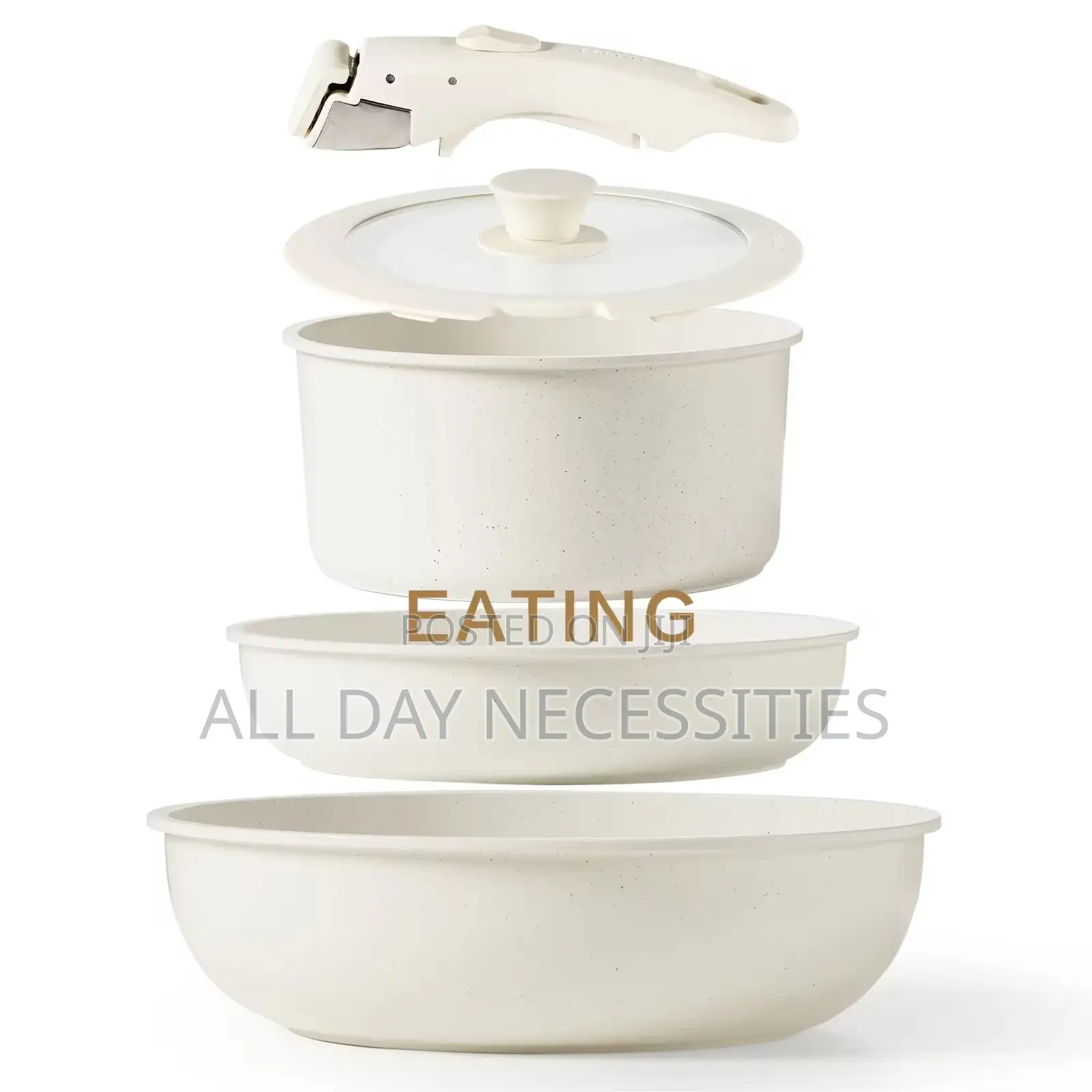 Quality Granite Nonstick With Detachable Handles
