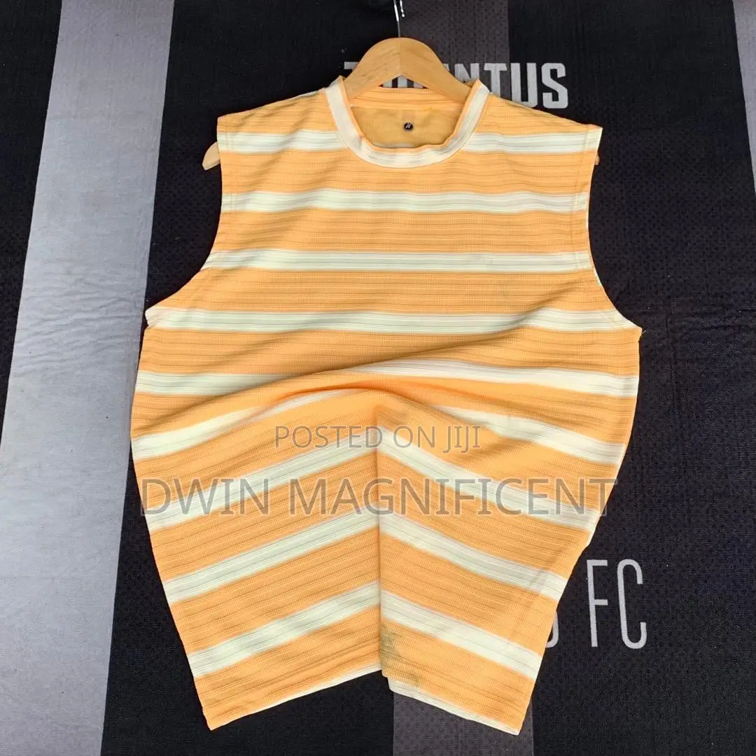 Thailand Ribbed Striped Tank Top