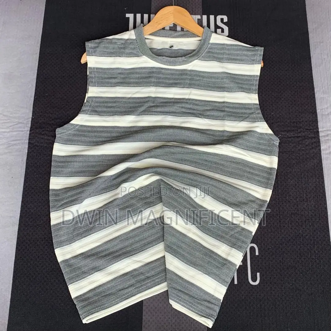 Thailand Ribbed Striped Tank Top