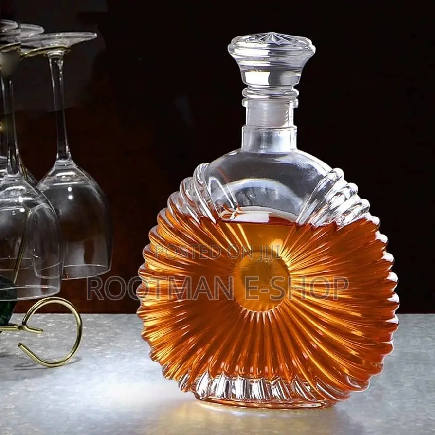 Liquor Decanter, Crystal Decanter With Airtight Stopper