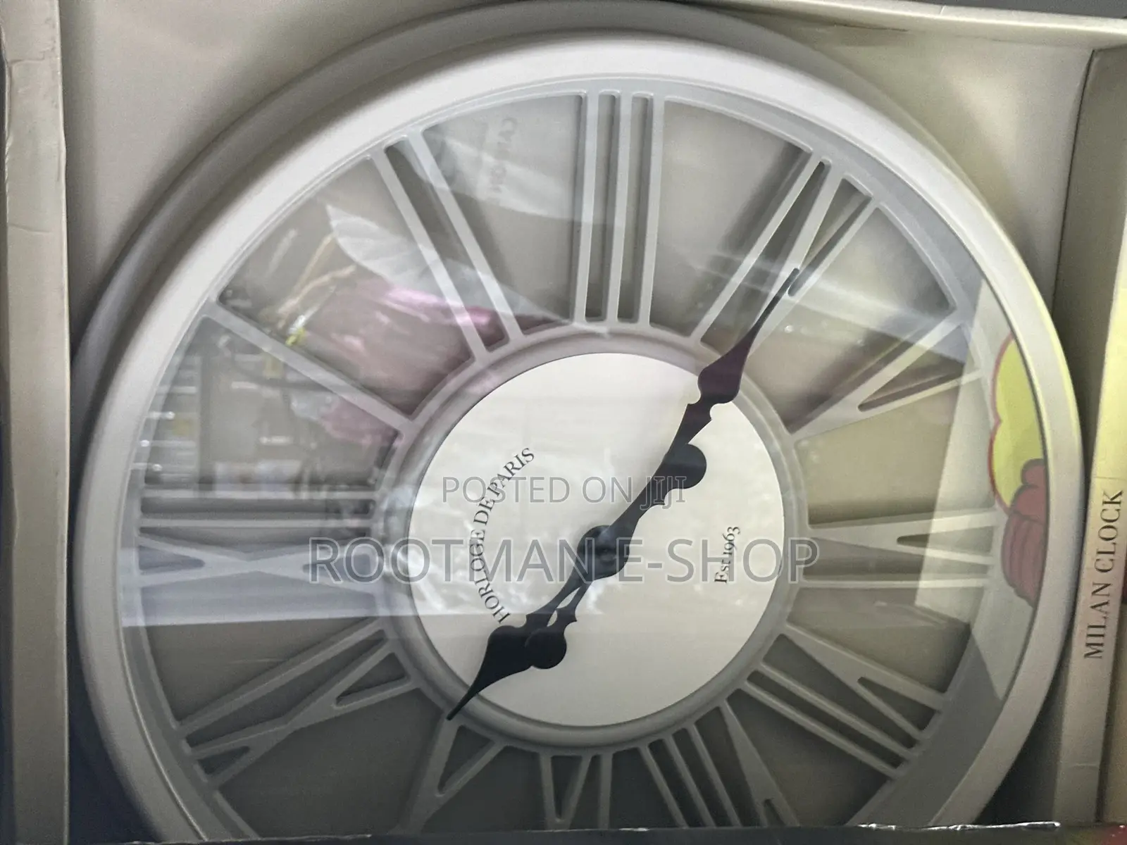 45cm Round 3d Clock Roman Numerals Vintage Style