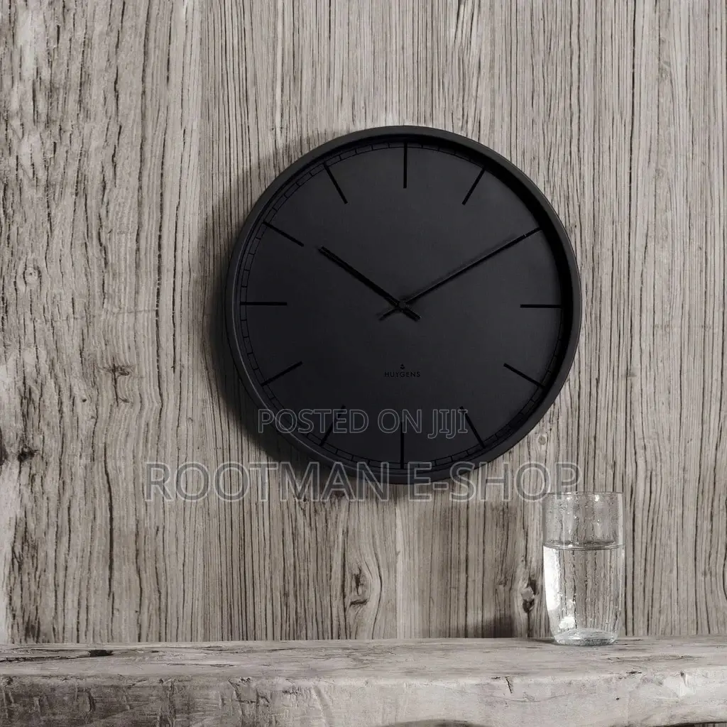 Home Collection Lisbon Wall Clock in Black