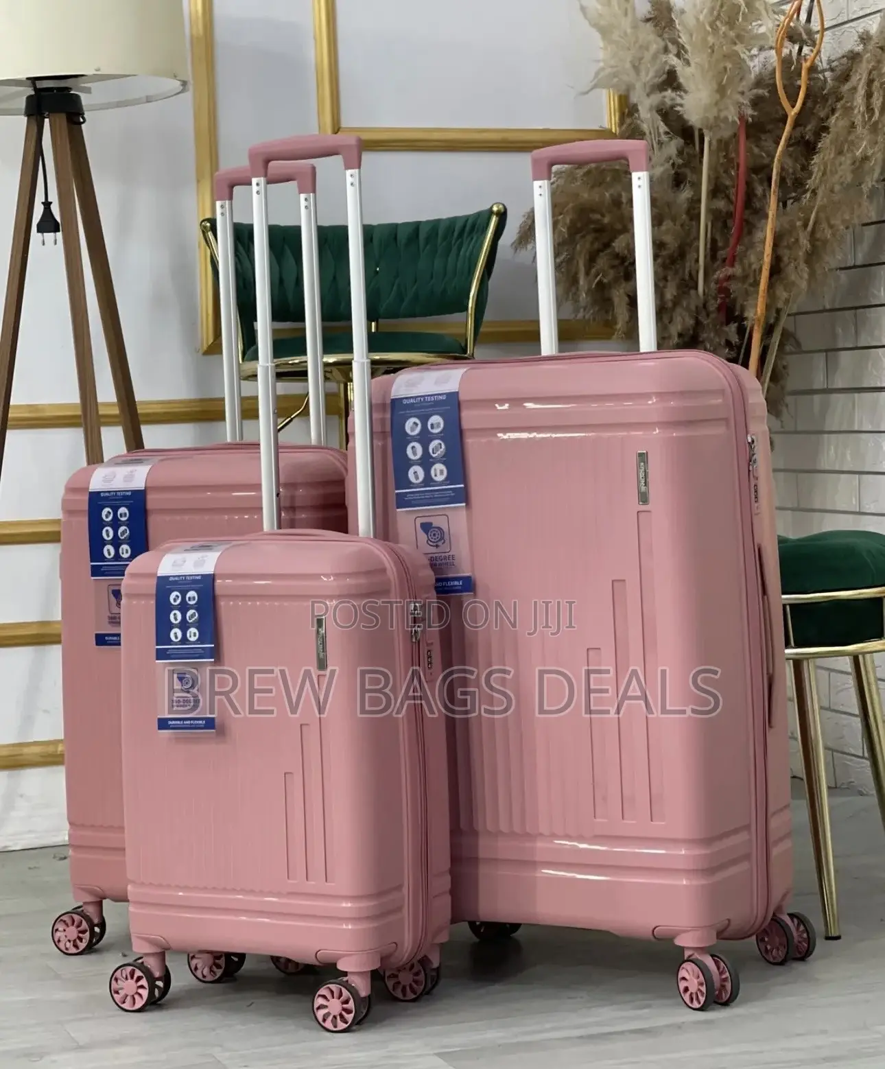 Quality Compass 3set Fiber Anticrack Unbreakable Traveling Bag