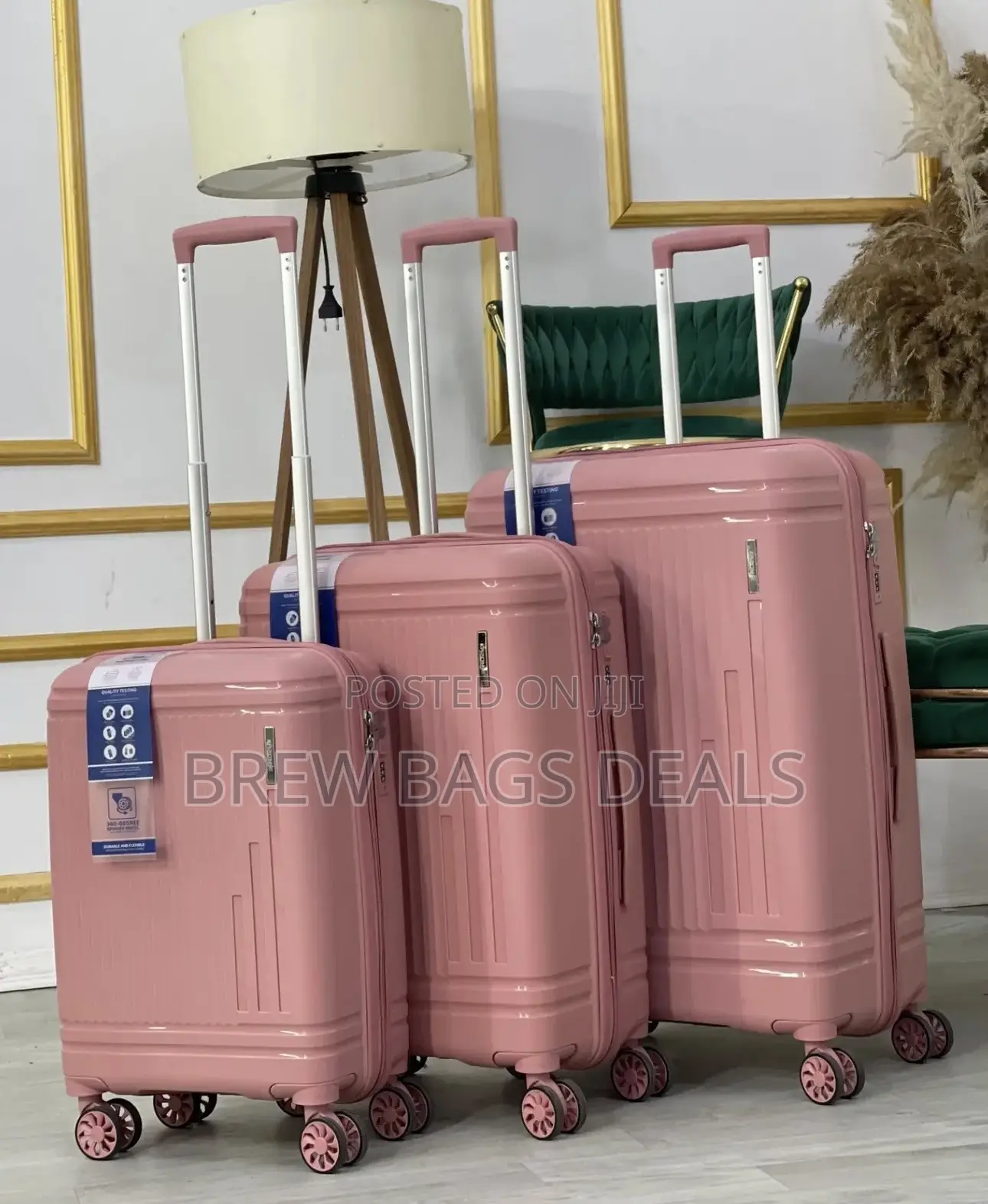 Quality Compass 3set Fiber Anticrack Unbreakable Traveling Bag