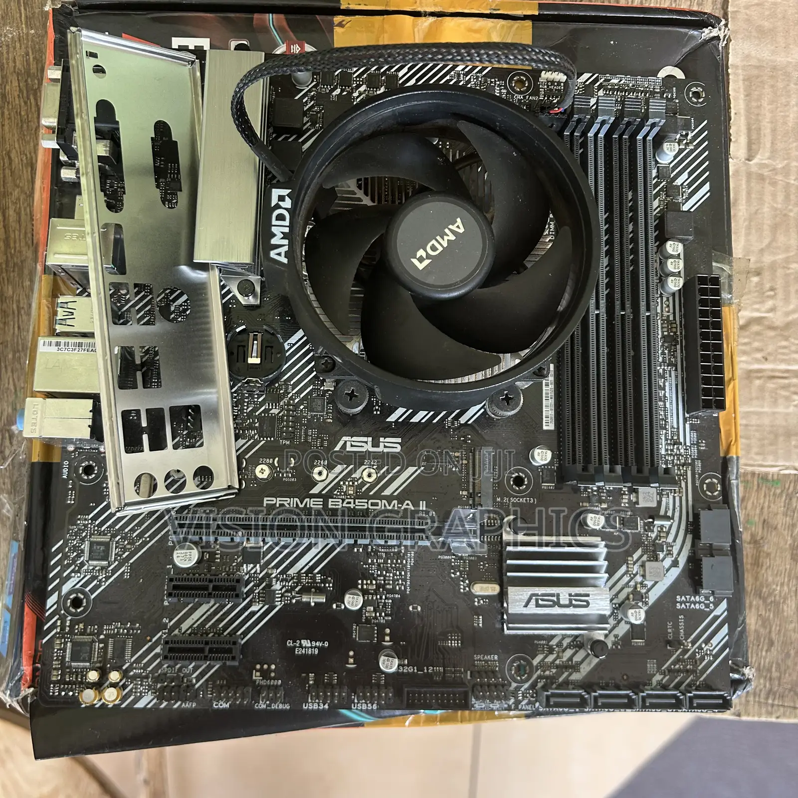 Asus Prime B450m-a Ii Am4 With Ryzen 3600 (I5 9thgen) and Cooler