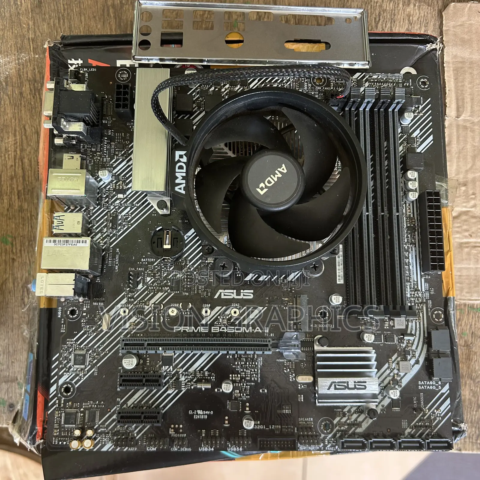 Asus Prime B450m-a Ii Am4 With Ryzen 3600 (I5 9thgen) and Cooler