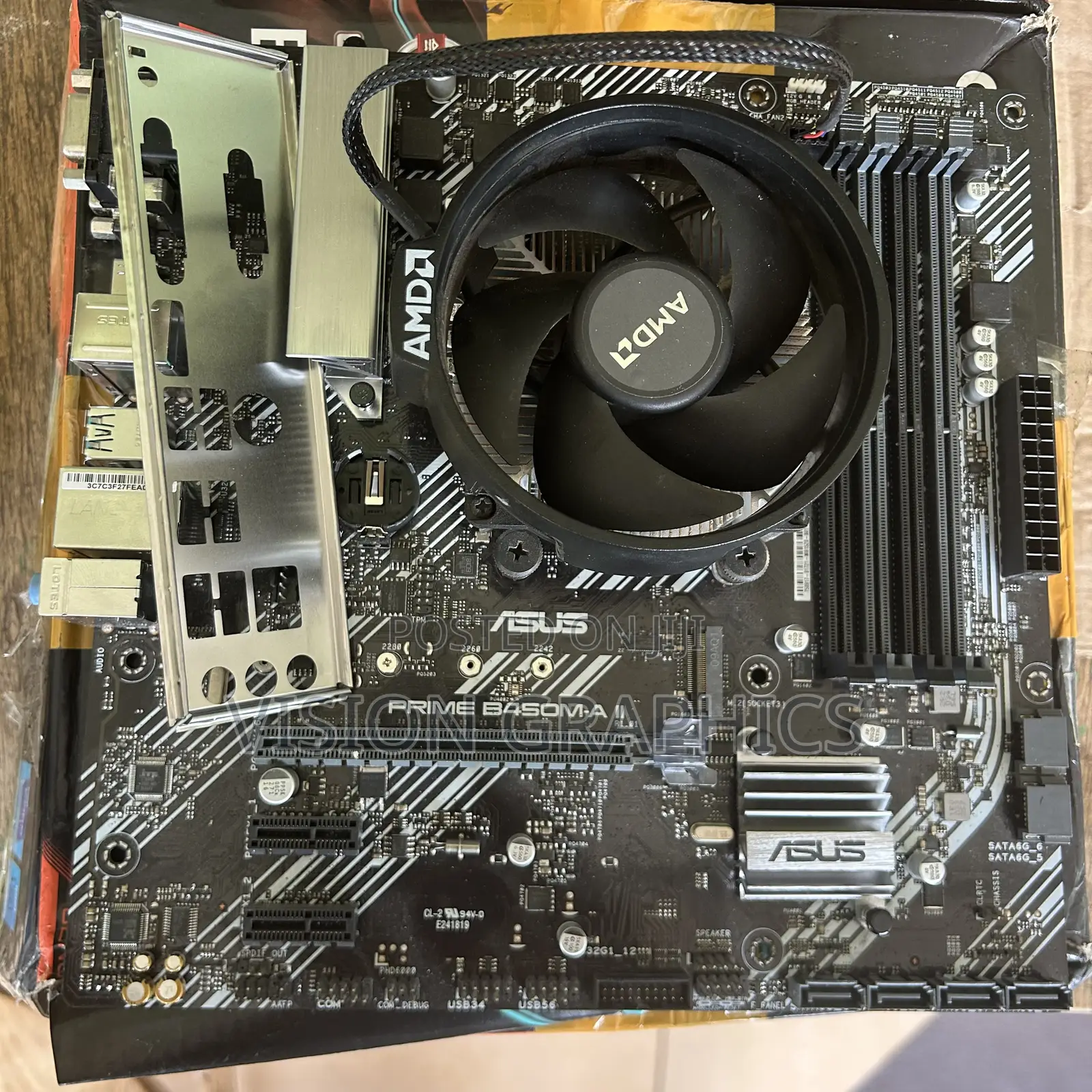 Asus Prime B450m-a Ii Am4 With Ryzen 3600 (I5 9thgen) and Cooler