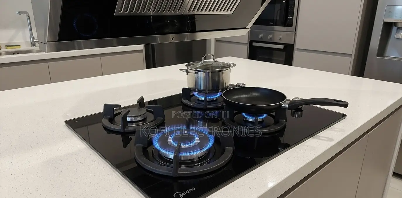Midea 4 Burner Glass Gas Hob Modern Built-in Kitchen Design