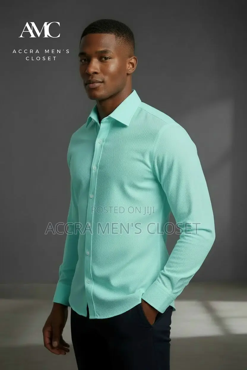Men's Slim Fit Long Sleeve Shirts - Formal, Office Smart Casual