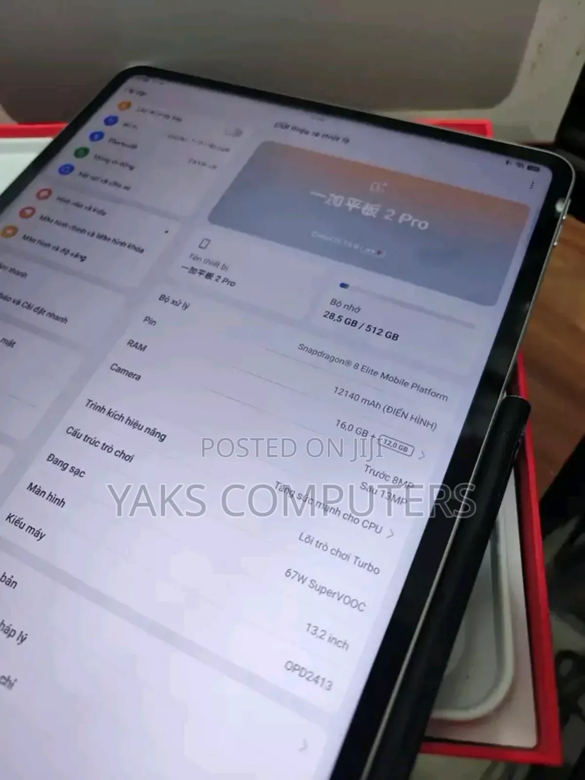 New OnePlus Pad 2 512 GB Gray
