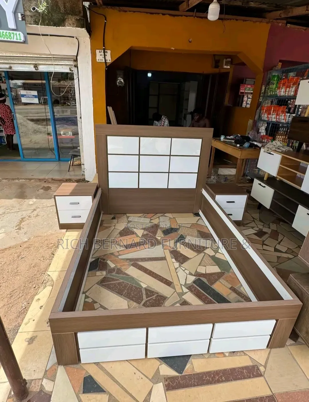 Foreign Laminated Double Bed