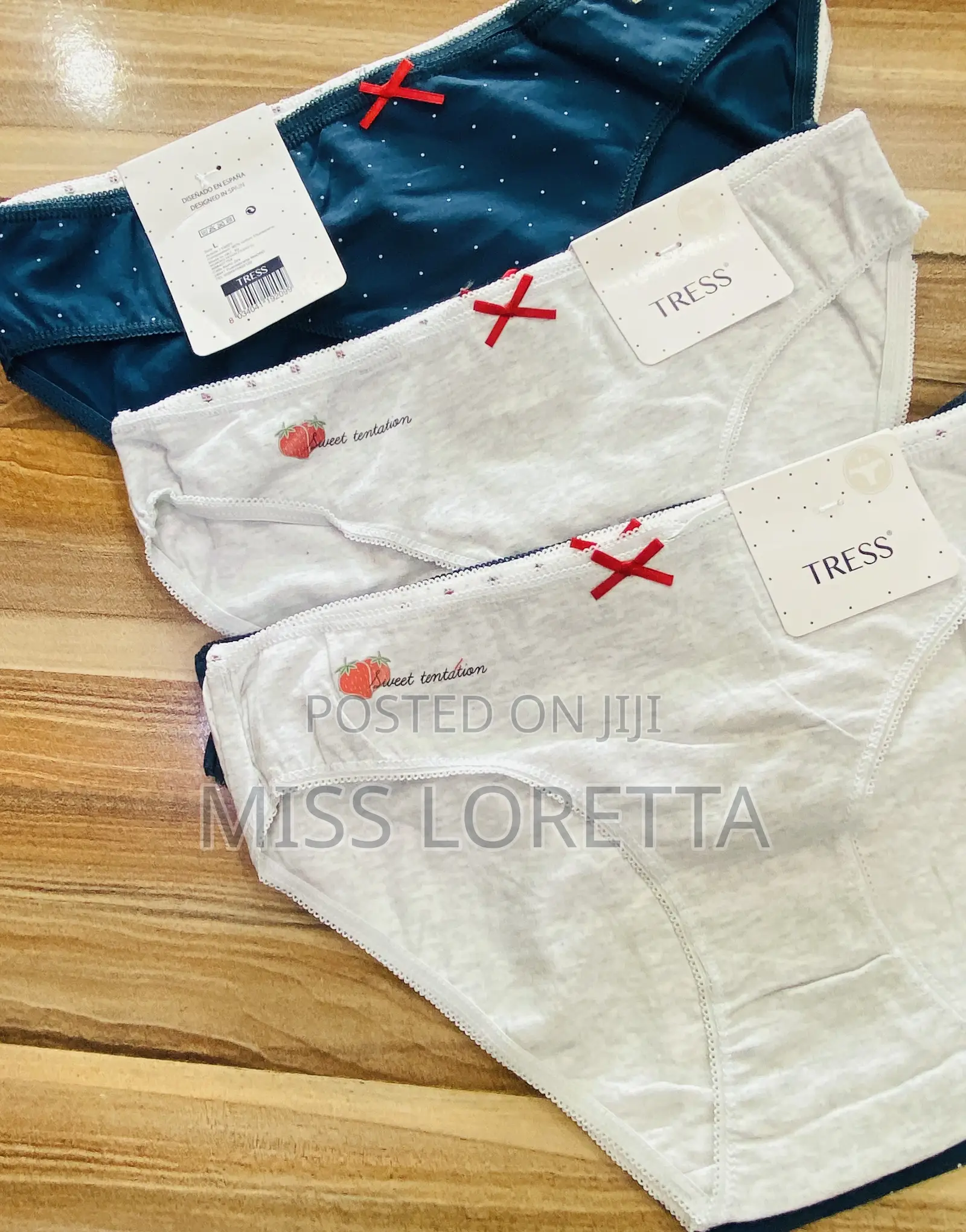 Polka Dots Mixed Cotton Panties - 3pc Set